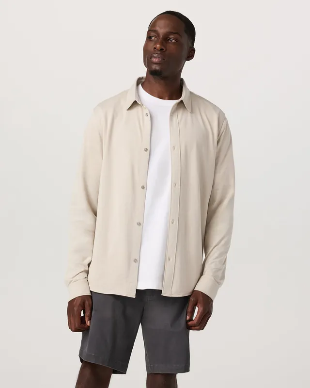 Long Sleeve Knit Oxford Button Down - Classic Fit